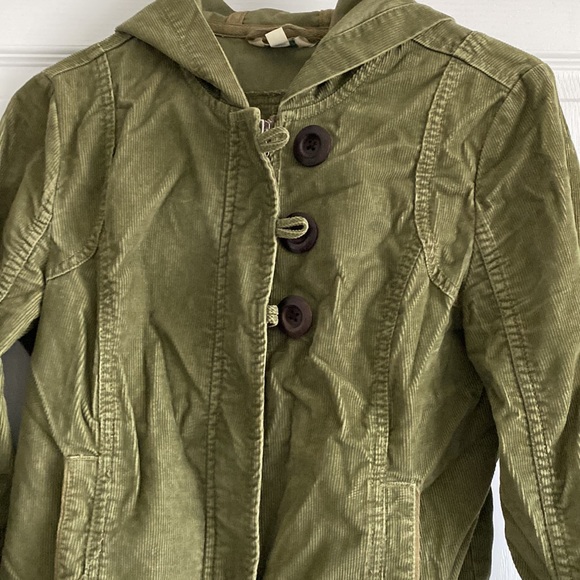 Hooded corduroy jacket - Picture 2 of 4